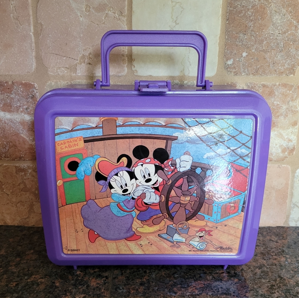 ALADDIN Disney Vintage Mickey Minnie Lunchbox